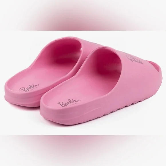 COPY - NWT Barbie Womens SlidersLadies Pink Moulded Ridge Bottom Sandals
